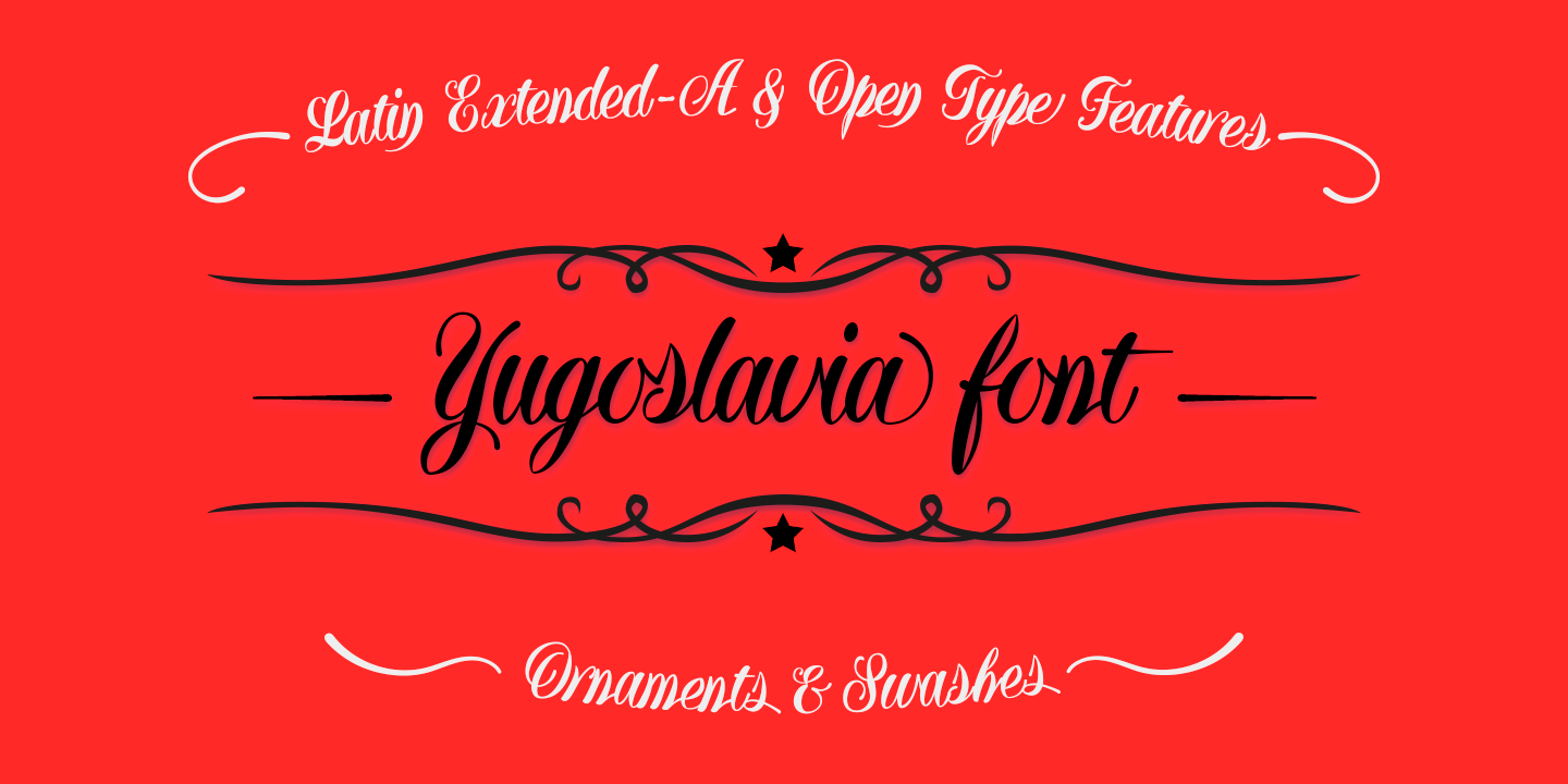Example font Yugoslavia #4